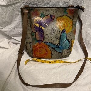 Anuschka Floral Butterfly Women's Bag